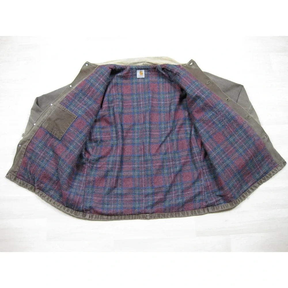 Vintage 90s Carhartt Blanket Lined Chore Coat Men's (2XL) C02 CHT Barn Jacket